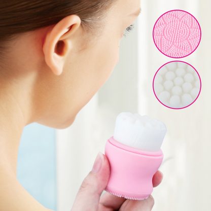 Double Sided Silicone Facial Cleansing Brush 2