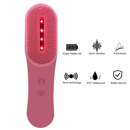 Electric Silicone Facial Cleansing Brush with Photon Rejuvenation 2
