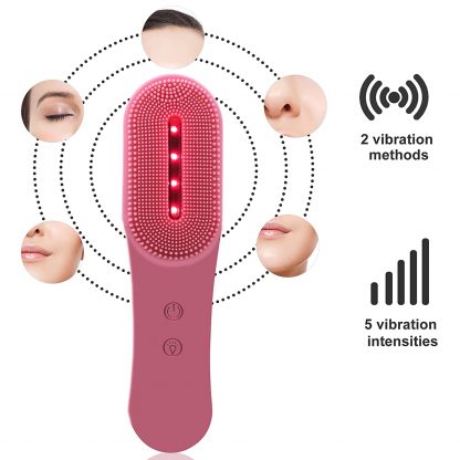 Electric Silicone Facial Cleansing Brush with Photon Rejuvenation 4